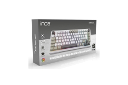 INCA Gaming Tastatur RGB/GraySwitch/USB-C/BT 2.00m weiß