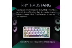 INCA Gaming Tastatur RGB/GraySwitch/USB-C/BT 2.00m weiß