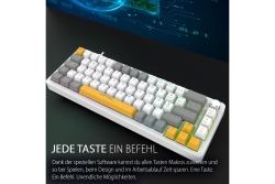 INCA Gaming Tastatur RGB/RedSwitch/USB/Mechan. 2.00m weiß