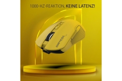 INCA Gaming Maus RGB/ 7200DPI/ 7Tasten/USB/BT 1.50m gelb