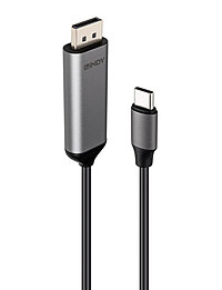 LINDY USB Typ C zu Displayport 8K60Hz Bi-Direktional 2m