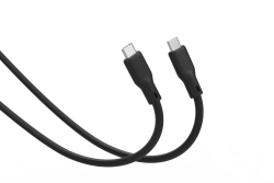 DIGITUS USB 4.0 Anschlusskabel Typ C-C Silikon St/St 1,5 sw