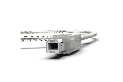 INCA Druckerkabel USB-A2.0->Anschluss Drucker 1.50m transp.