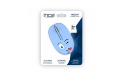 INCA Wrls Maus 1200DPI/3Tasten/2.4GHzUSB-A WEENY Emoji bl