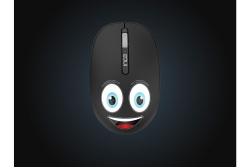 INCA Wrls Maus 1200DPI/3Tasten/2.4GHzUSB-A WEENY Emoji sw