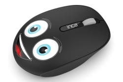 INCA Wrls Maus 1200DPI/3Tasten/2.4GHzUSB-A WEENY Emoji sw