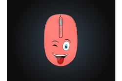 INCA Wrls Maus 1200DPI/3Tasten/2.4GHzUSB-A WEENY Emoji or