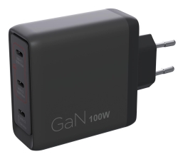 Lenovo 100w Mulit-Port USB-C GaN Charger Black EU