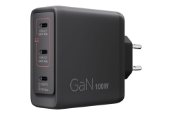 Lenovo 100w Mulit-Port USB-C GaN Charger Black EU