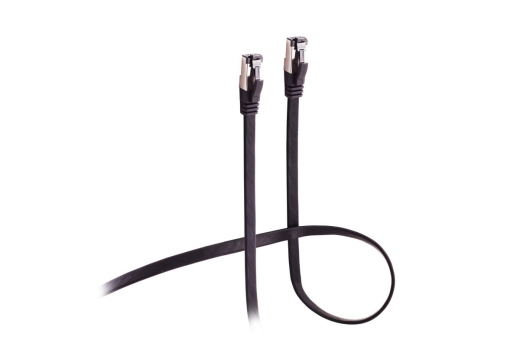 Shiverpeaks Patchkabel CAT8.1 U/FTP flach schwarz 5m