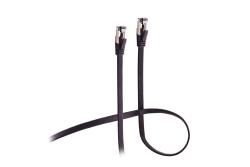 Shiverpeaks Patchkabel CAT8.1 U/FTP flach schwarz 10m
