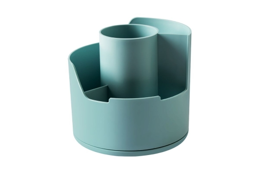 DELI Stifteköcher LonGreen 12x12x11cm hellblau