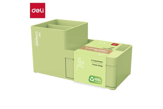 DELI Schreibtisch Organizer LonGreen 17,3x8,8x9,2cm lime