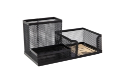 DELI Schreibtisch Organizer Mesh 3-teilig schwarz