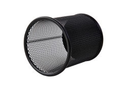 DELI Stifteköcher Mesh rund 9,1x9,8x9,8cm schwarz