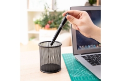 DELI Stifteköcher Mesh rund 9,1x9,8x9,8cm schwarz