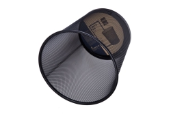 DELI Abfalleimer Mesh 12l schwarz