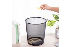 DELI Abfalleimer Mesh 12l schwarz