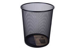 DELI Abfalleimer Mesh 18l schwarz