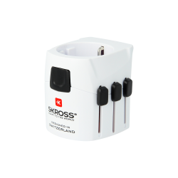SKROSS World Travel Adapter with Ground Plugs (no CH...