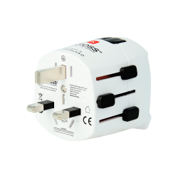 SKROSS World Travel Adapter with Ground Plugs (no CH...