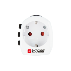 SKROSS World Travel Adapter with Ground Plugs (no CH & IT)