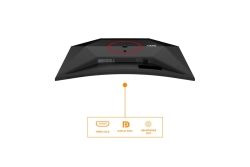 AOC 81,3cm (31,5) C32G4Z 16:09 HDMI+DP+USB Curved Bl/red
