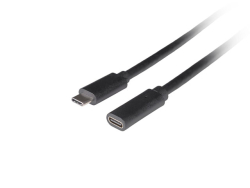 LANBERG USB-C Verlängerungskabel M/F 3.1 0,5m schwarz