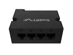 LANBERG Switch DIN-FE4-AT-30W 1xIn 3xOut 100MB PoE Extender