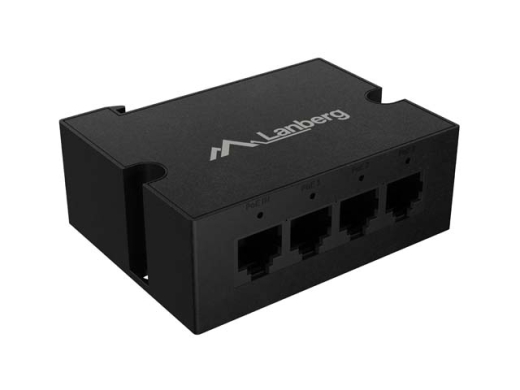 LANBERG Switch DIN-GE4-BT-90W 1xIn 3xOut 1Gb PoE Extender Gb