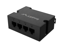 LANBERG Switch DIN-GE4-BT-90W 1xIn 3xOut 1Gb PoE Extender Gb