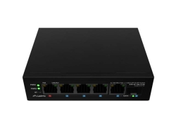 LANBERG Switch ILFE-4P-1GE-1S-90 Light Indus. PoE 1xBT 3xAT