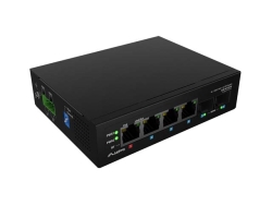 LANBERG Switch ILGE-4P-2S-90 Light Indus.PoE 1xBT 3xAT 2xSFP