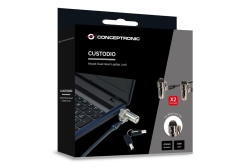 CONCEPTRONIC NBT Notebook Zahlenschloss Nano-Lock Dual 1.80m