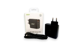 Acer 100W PD GaN Charger, 3 x USB C and 1 x USB A