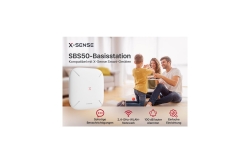 X-Sense Sicherheits-Basisstation SBS50 RF-Funk 2,4 GHz WLAN
