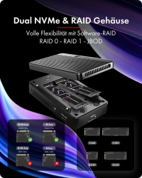 RAID & Dockingstation IcyBox Heart Raid 2818 2x M.2...