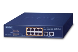 PLANET 8-Port 10/100/1000T 802.3at PoE 120W + 2-Port