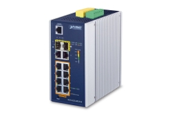 PLANET 8-Port Gbit PoE + 2x 10/100/1000T + 2x 1G/2.5G SFP