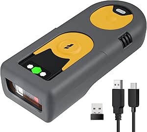 Inateck BCST-42 Yellow 1D/2D Barcode Scanner,Bluetooth 2,4G