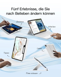 inateck Keyboard Ace Touch iPad 11/10,9 QWERTZ RGB white
