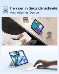 inateck Keyboard Ace Touch iPad 11/10,9 QWERTZ RGB white