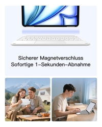 inateck Keyboard Ace Touch iPad 11/10,9 QWERTZ RGB white