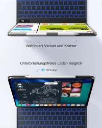 inateck Keyboard iPad 13 QWERTZ black [KB903-13P_black]