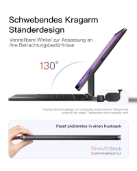 inateck Keyboard iPad 13 QWERTZ black [KB903-13P_black]