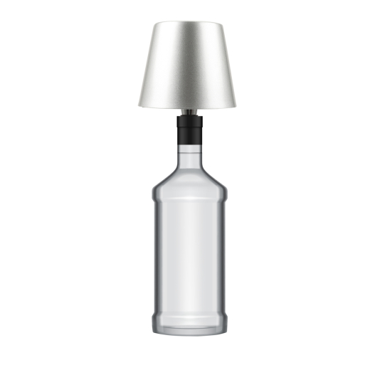 AddLiving LED Flaschenleuchte Silber
