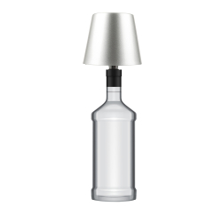 AddLiving LED Flaschenleuchte Silber