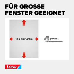 tesa Fliegengitter Standard insect stop 1,5x1,8m anthrazit