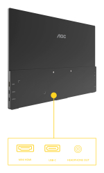 AOC 39,6cm (15,6) 16T20E2 16:09 USB-C,mini HDMI portable