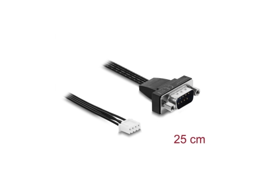 DELOCK Serielles Anschlusskabel RS-232 D-Sub 9Pin St > Bu